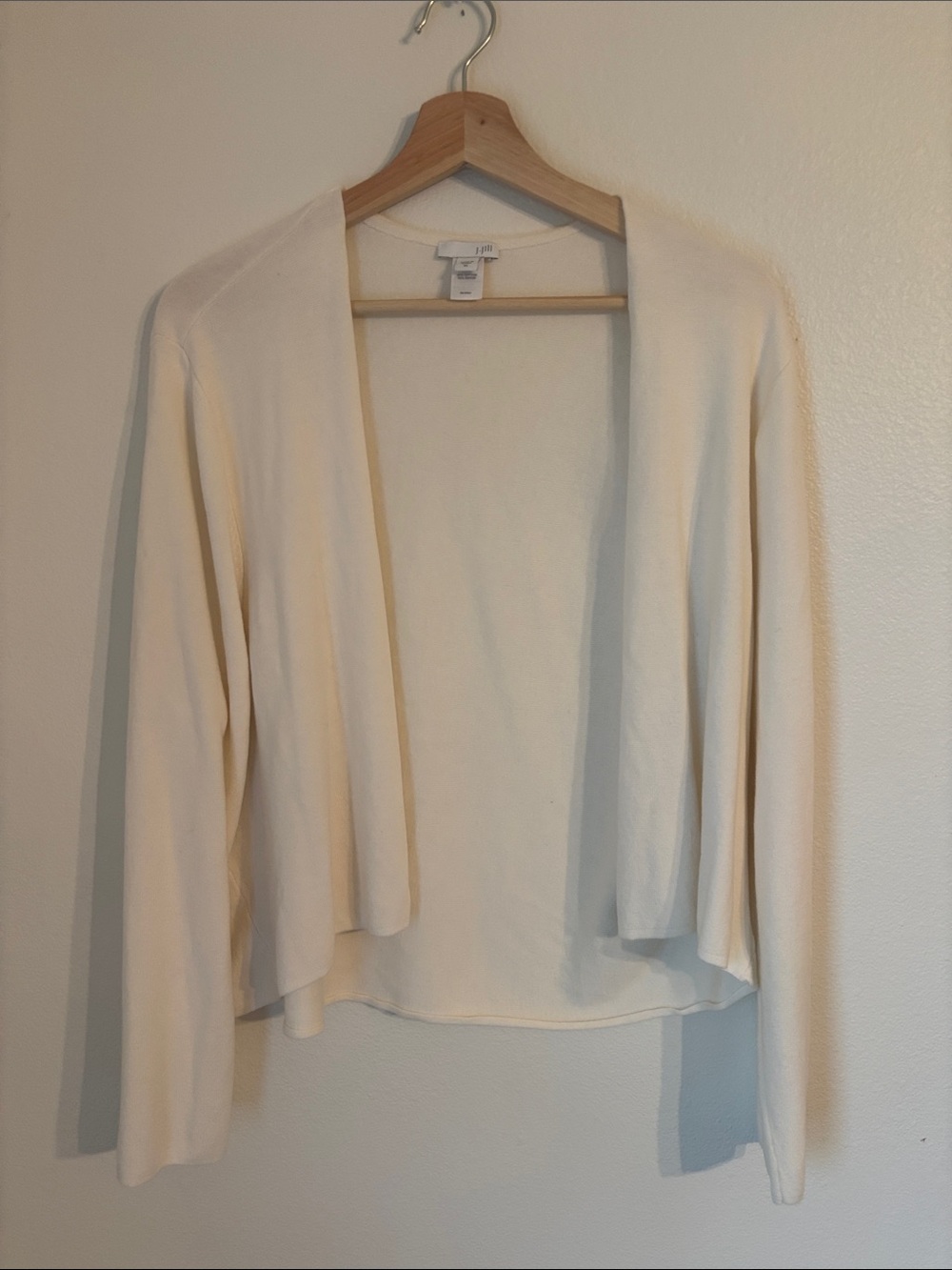 J. JILL Cardigan Sweater lightweight neutral off white layering XL